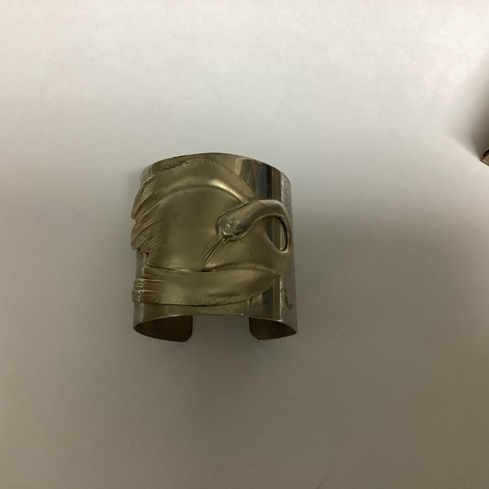Cuff Bracelet with Swan Design